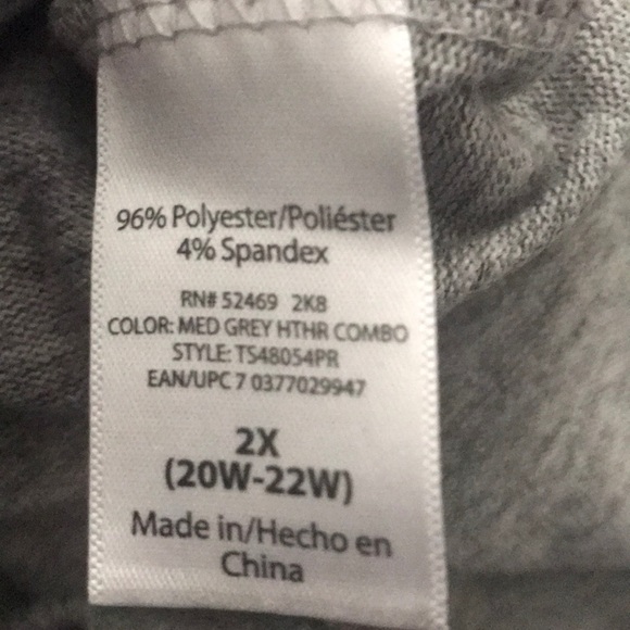 2X TERRA & SKY Side Split Sweater (plus size) - Picture 9 of 9